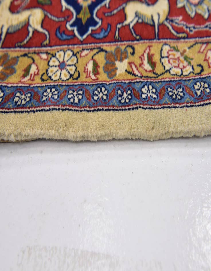 Detail image of 6' 10 x 9' 6  Hand Knotted Kashan Persian Rug