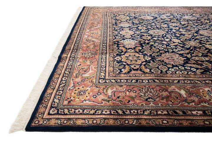 6' 4 x 9' 10 Hand Knotted Kashan Oriental Wool Rug