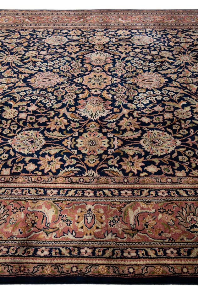 Detail image of 6' 4 x 9' 10 Hand Knotted Kashan Oriental Wool Rug