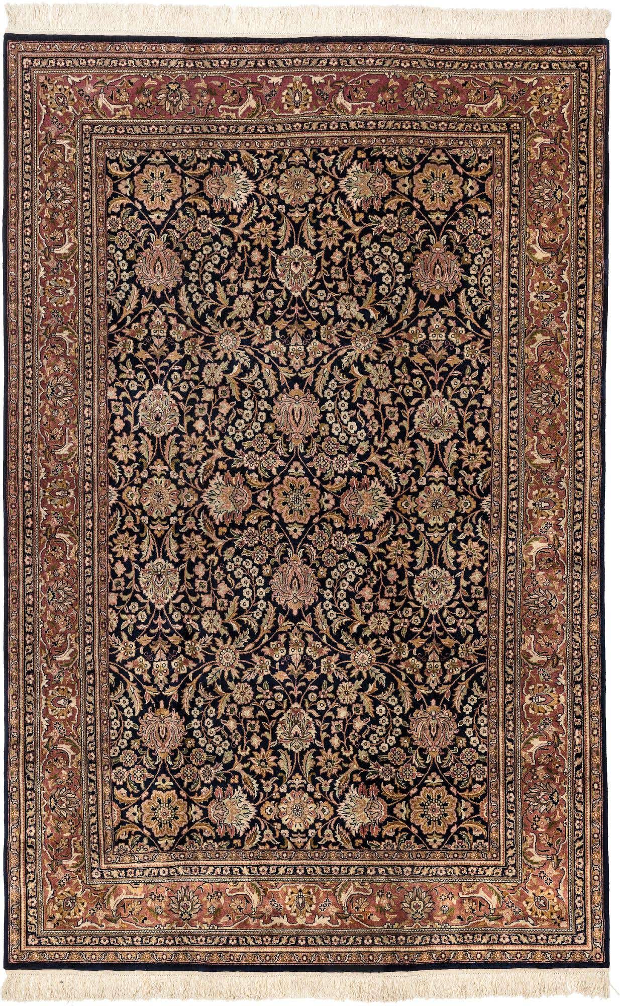 6' 4 x 9' 10 Hand Knotted Kashan Oriental Wool Rug