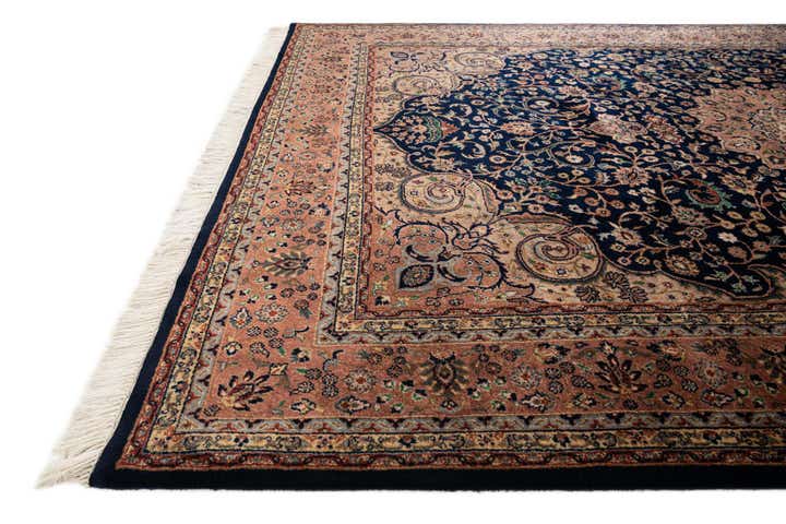 6' 7 x 10' Hand Knotted Kashan Oriental Wool Rug