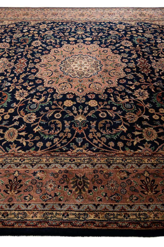 6' 7 x 10' Hand Knotted Kashan Oriental Wool Rug