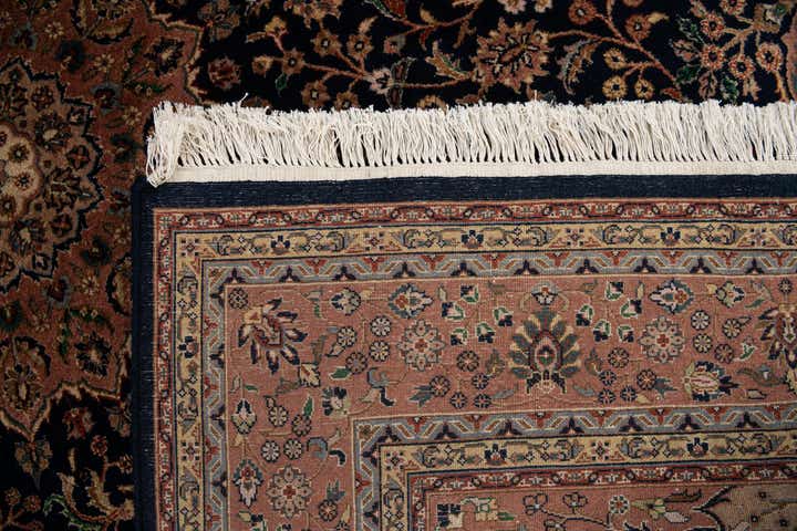 6' 7 x 10' Hand Knotted Kashan Oriental Wool Rug
