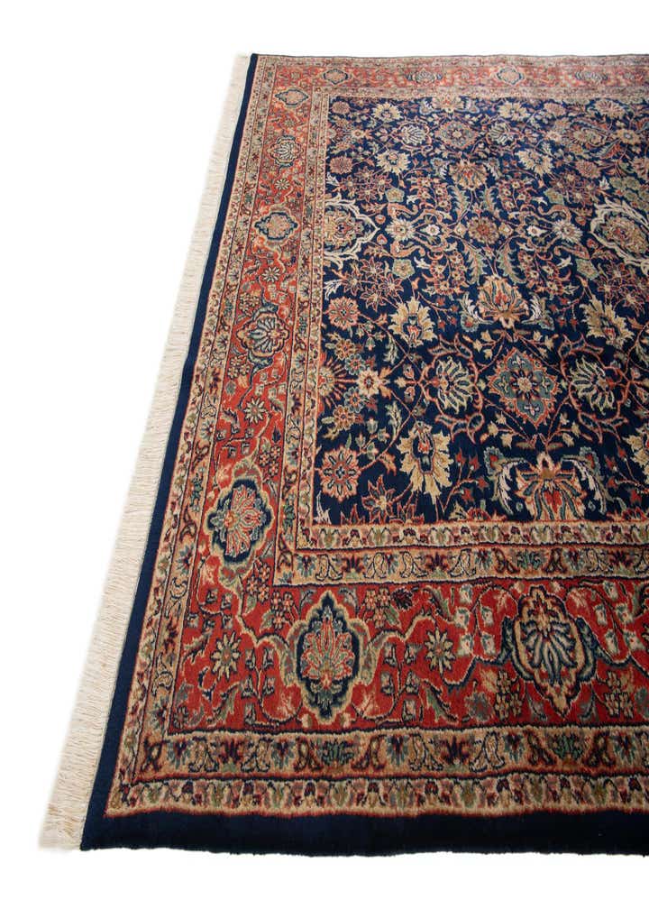 6' 6 x 10' 3 Hand Knotted Kashan Oriental Wool Rug