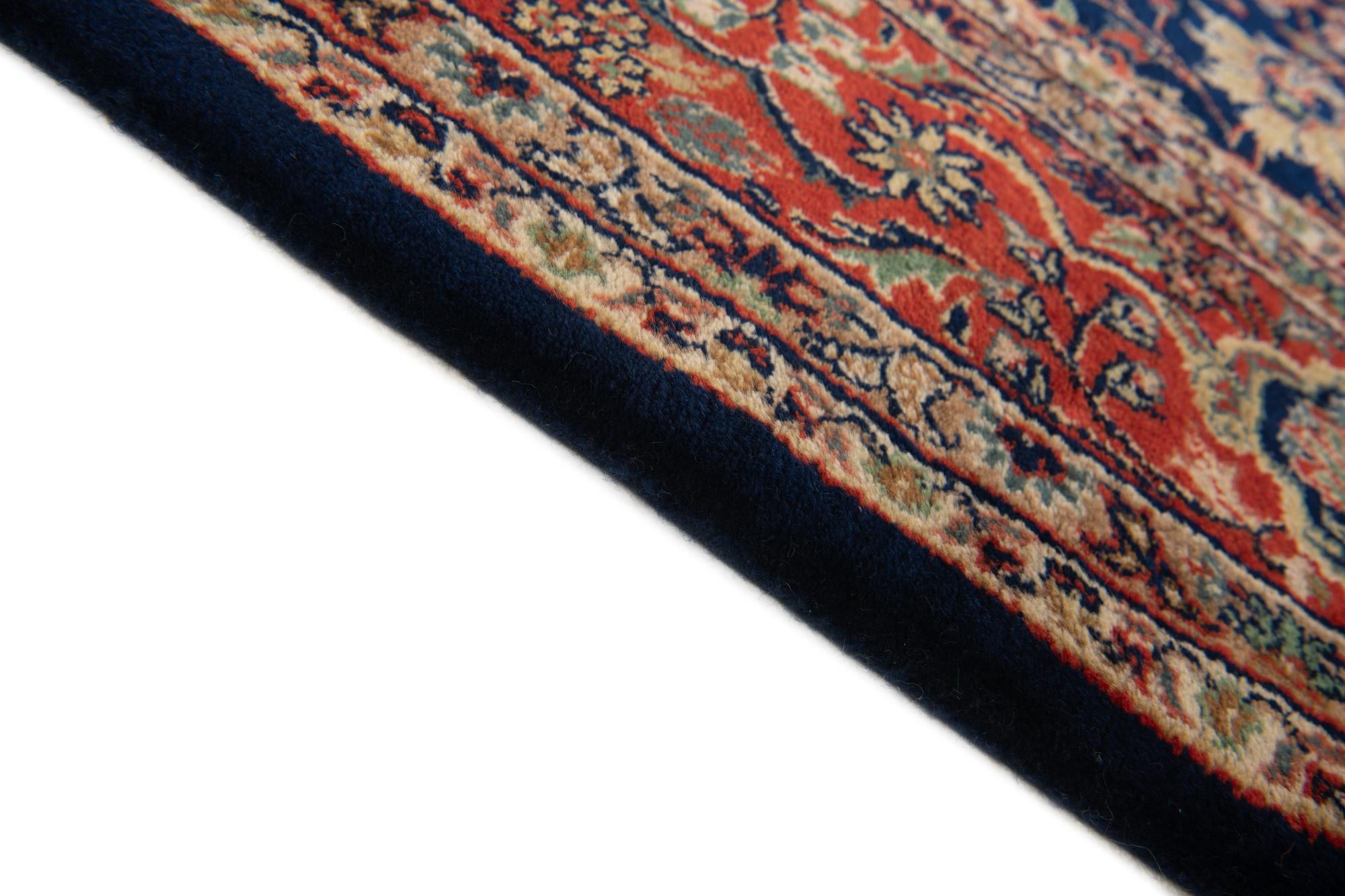 6' 6 x 10' 3 Hand Knotted Kashan Oriental Wool Rug
