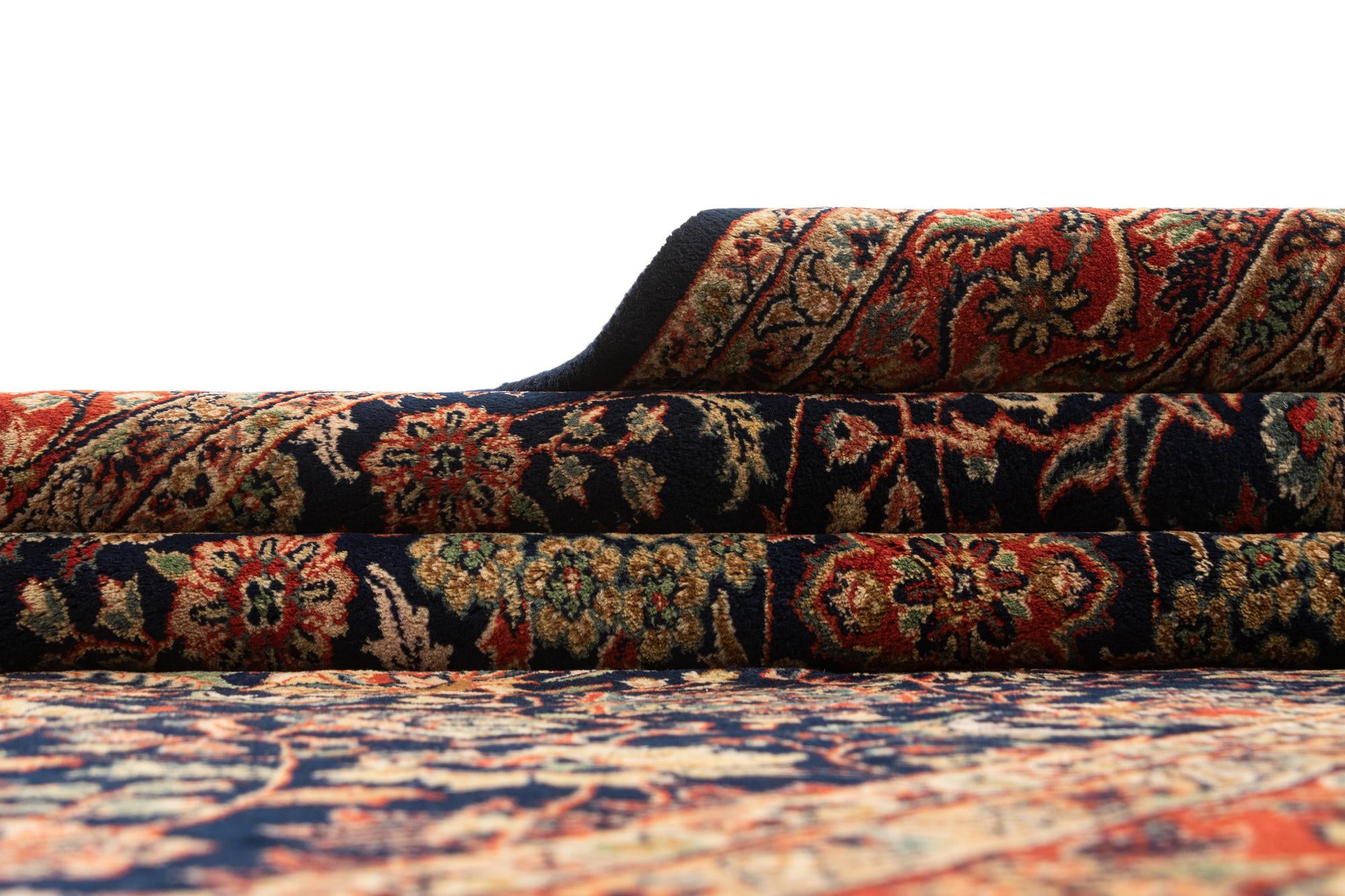6' 6 x 10' 3 Hand Knotted Kashan Oriental Wool Rug