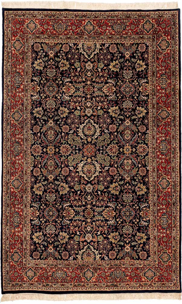 6' 6 x 10' 3 Hand Knotted Kashan Oriental Wool Rug
