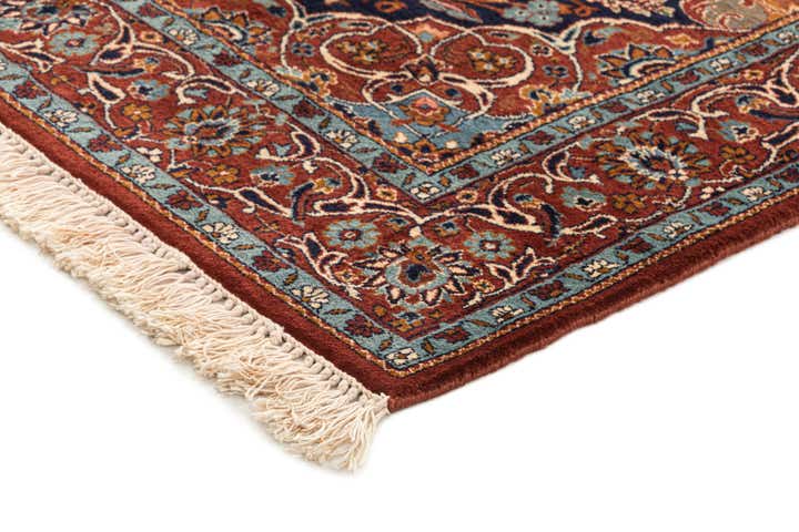 4' x 6' Hand Knotted Kashan Wool Rug