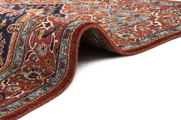 4' x 6' Hand Knotted Kashan Wool Rug