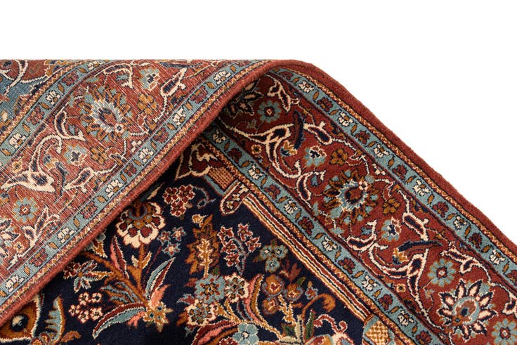 Detail image of 4' x 6' Hand Knotted Kashan Wool Rug