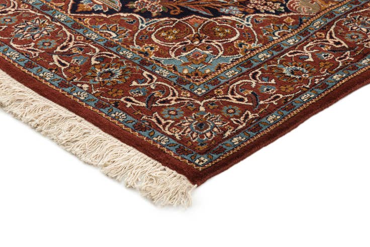 Detail image of 3' 10 x 5' 9 Hand Knotted Kashan Oriental Wool Rug