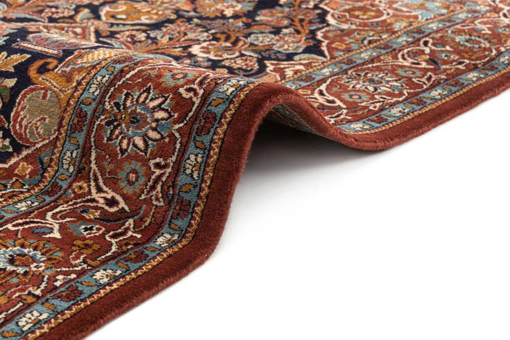 Detail image of 3' 10 x 5' 9 Hand Knotted Kashan Oriental Wool Rug