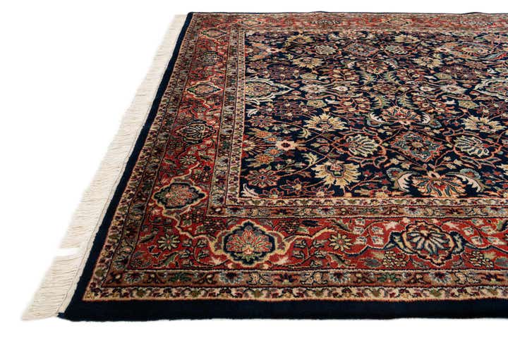 6' 6 x 10' Hand Knotted Kashan Oriental Wool Rug