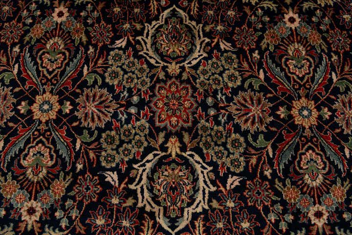 6' 6 x 10' Hand Knotted Kashan Oriental Wool Rug
