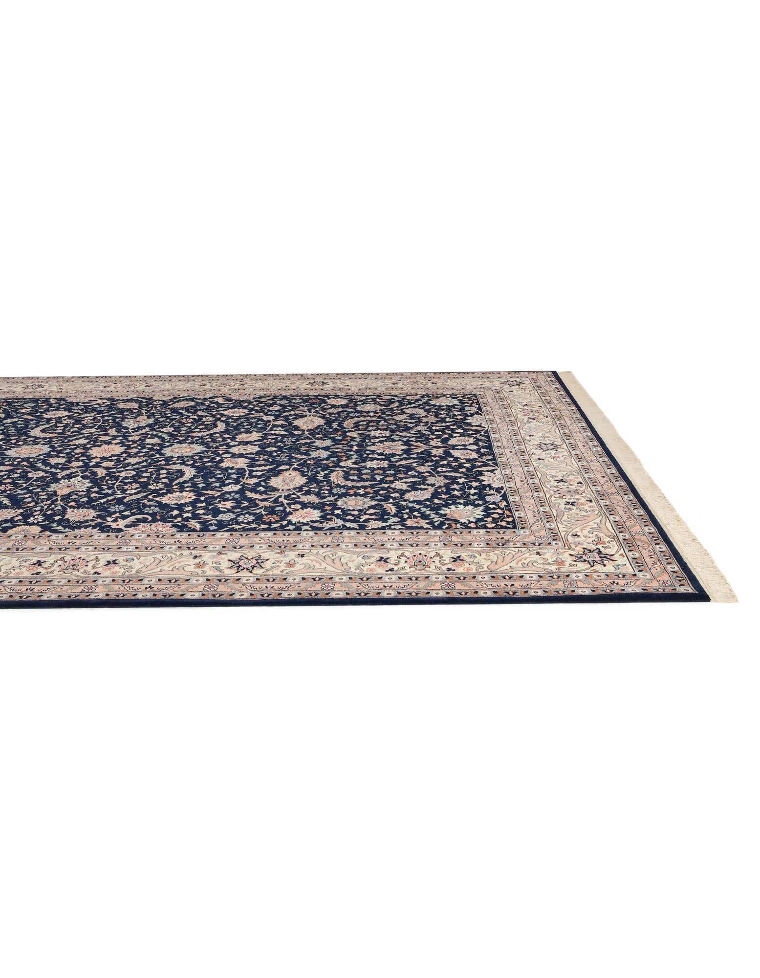 11' 10 x 17' 9 Hand Knotted Kashan Wool Rug