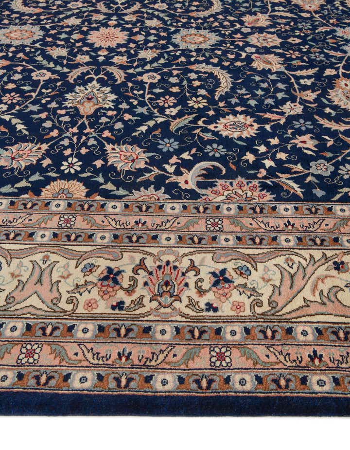11' 10 x 17' 9 Hand Knotted Kashan Wool Rug