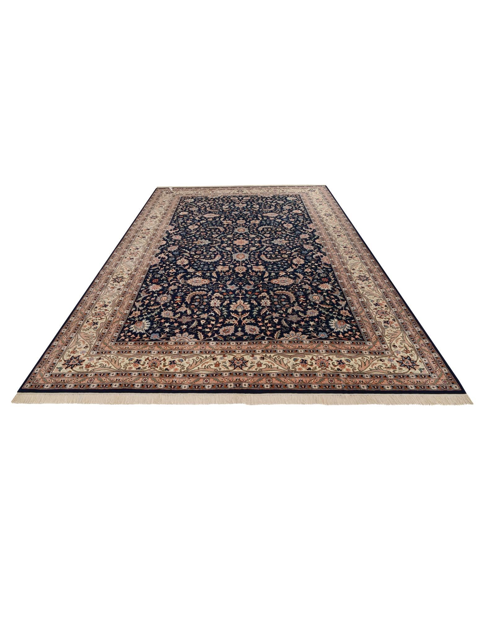 11' 10 x 17' 9 Hand Knotted Kashan Wool Rug