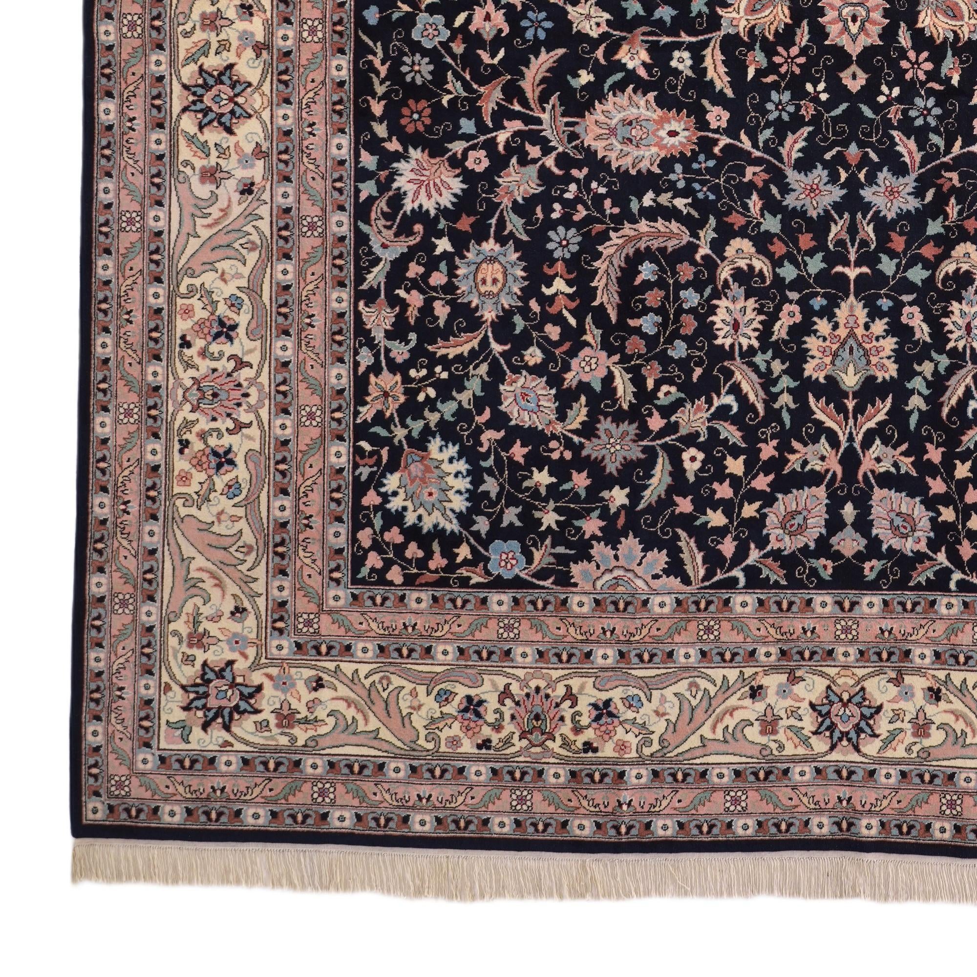 11' 10 x 17' 9 Hand Knotted Kashan Wool Rug