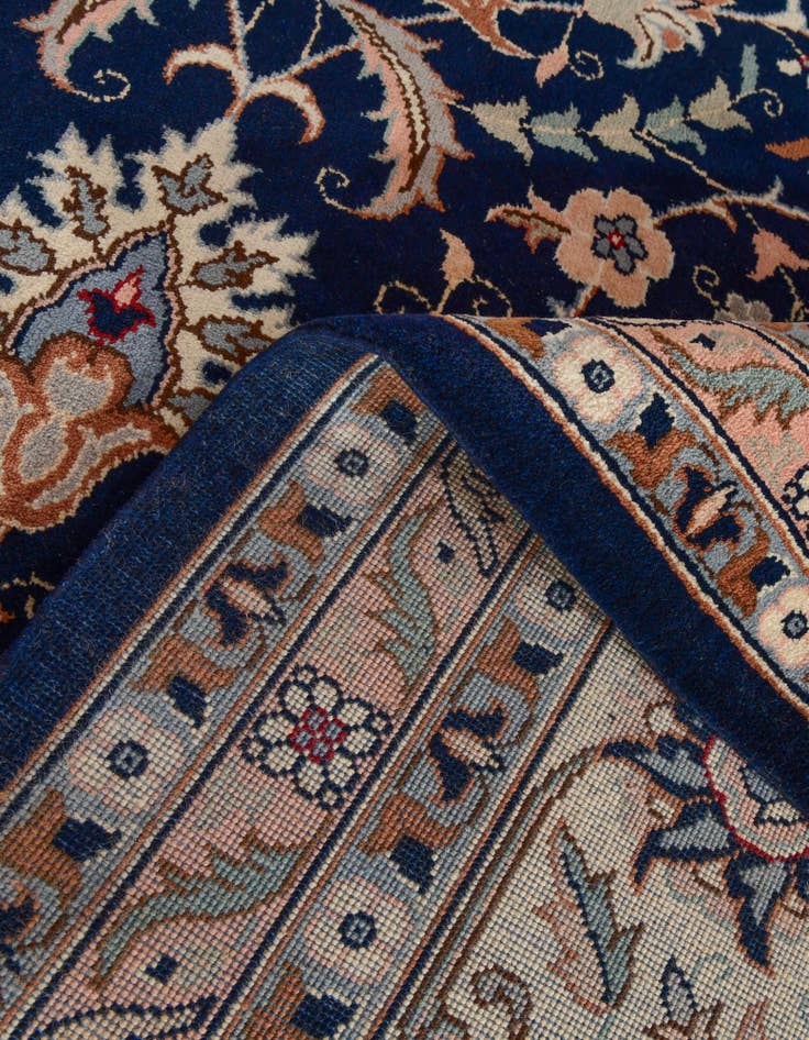 Detail image of 11' 10 x 17' 9 Hand Knotted Kashan Wool Rug