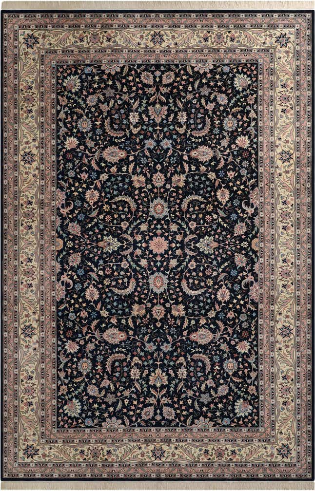 11' 10 x 17' 9 Hand Knotted Kashan Wool Rug