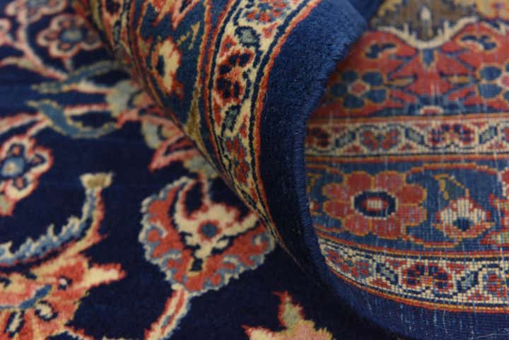9' x 12' 1 Hand Knotted Kashan Persian Wool Rug