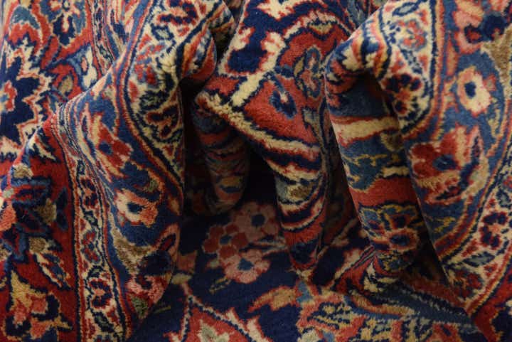 9' x 12' 1 Hand Knotted Kashan Persian Wool Rug