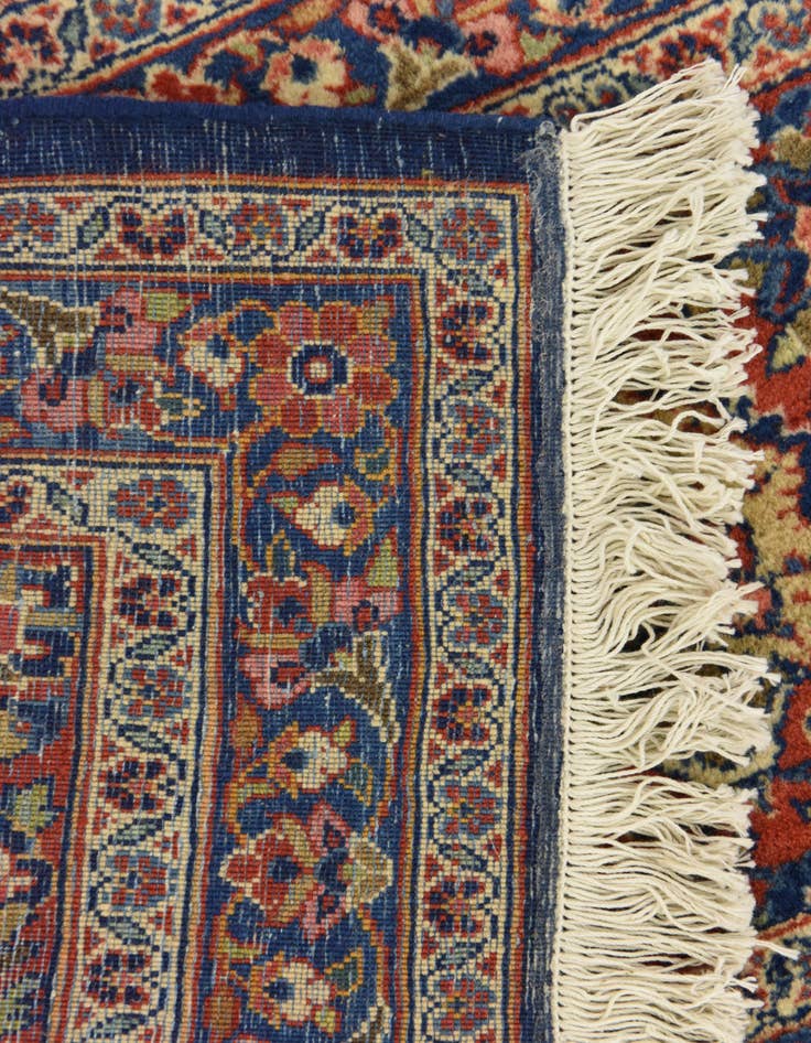Detail image of 9' x 12' 1 Hand Knotted Kashan Persian Wool Rug