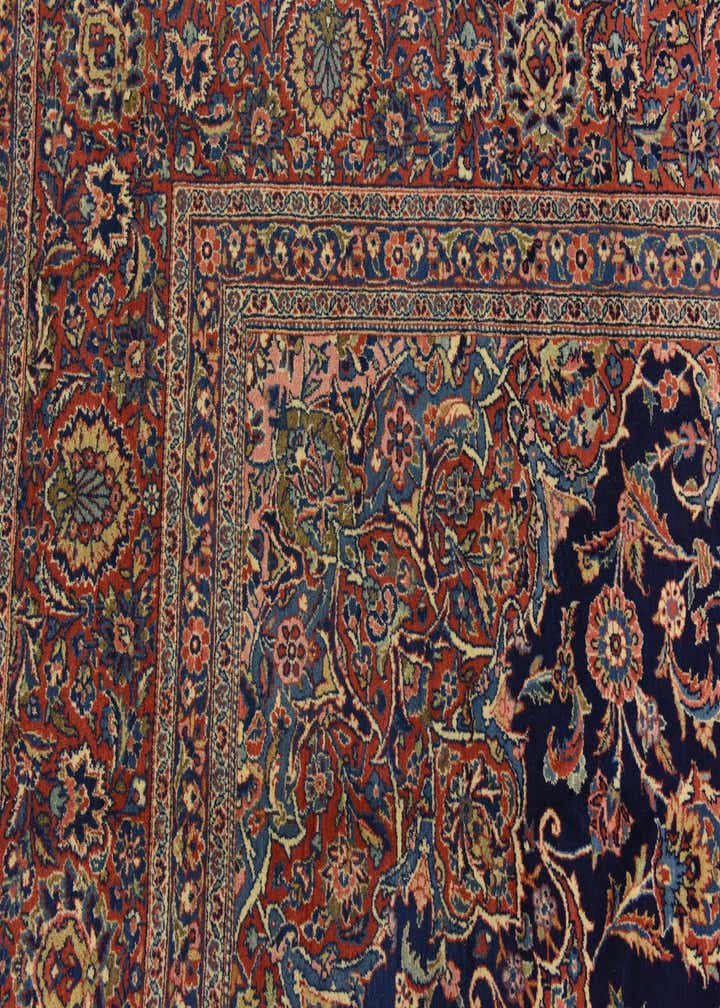 9' x 12' 1 Hand Knotted Kashan Persian Wool Rug