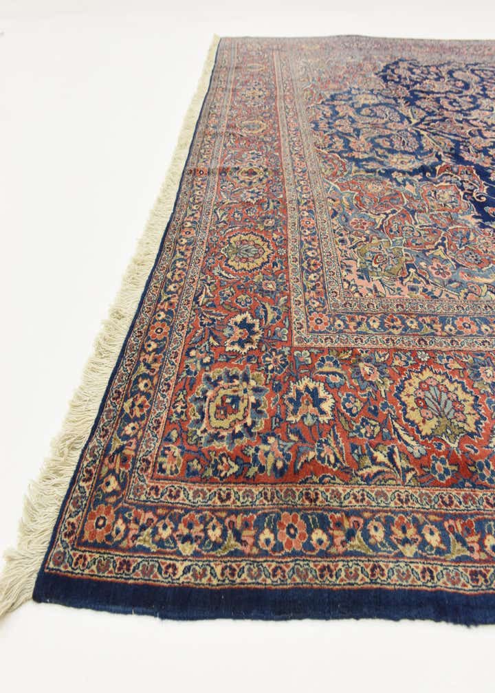 9' x 12' 1 Hand Knotted Kashan Persian Wool Rug
