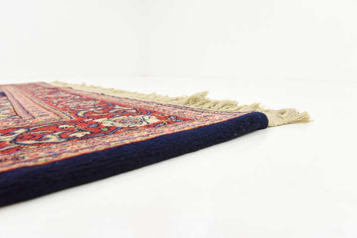 4' 4 x 7' 2 Hand Knotted Kashan Persian Wool Rug