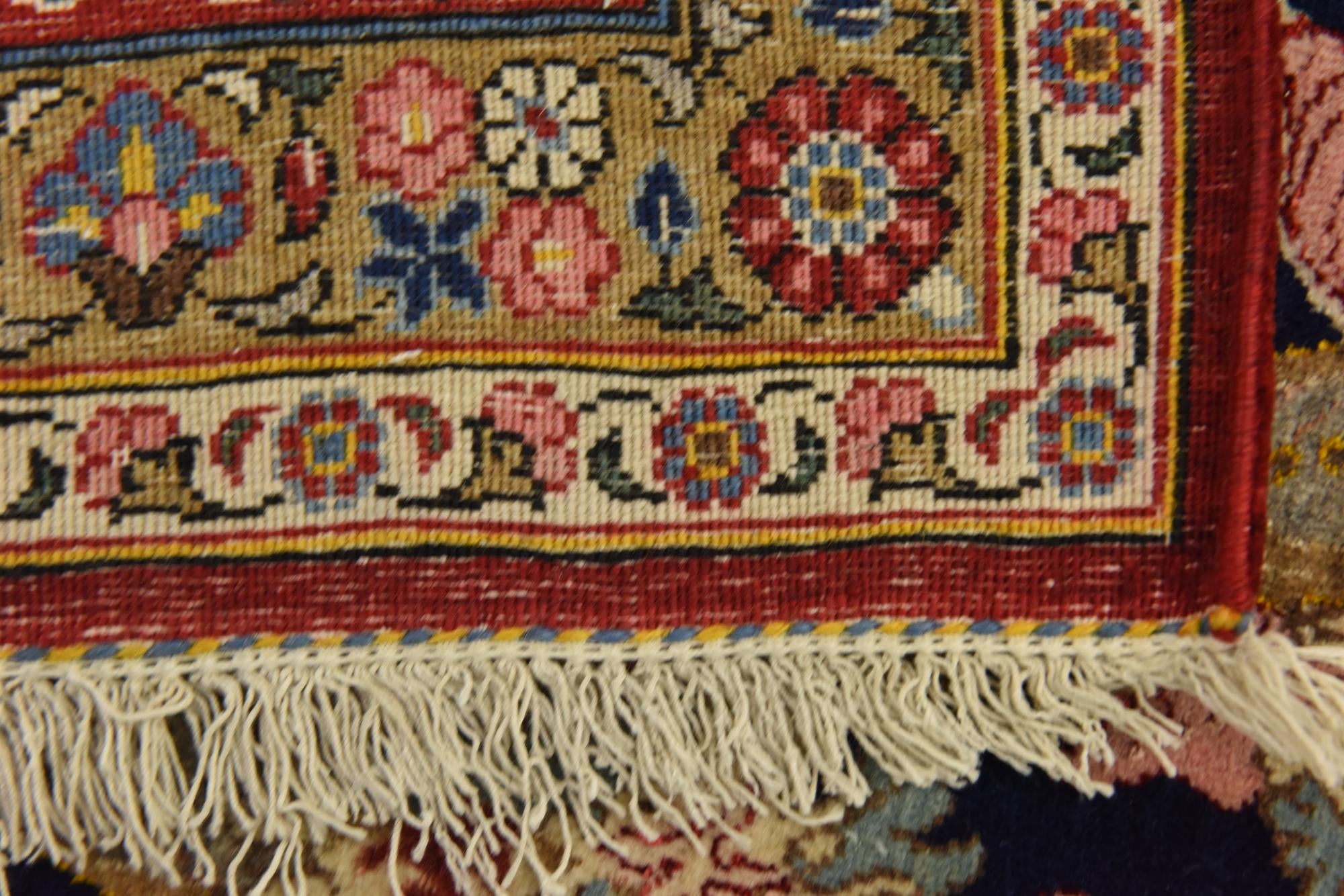 7' x 10' 8 Hand Knotted Kashan Persian Rug
