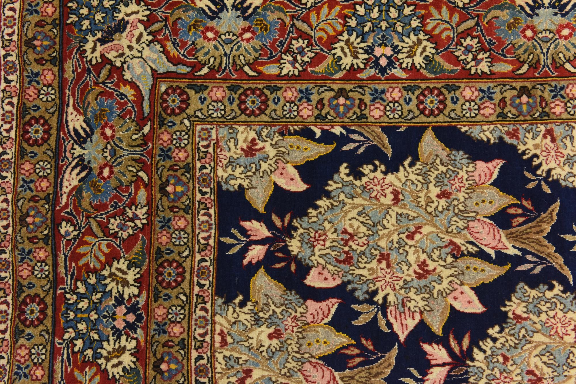 7' x 10' 8 Hand Knotted Kashan Persian Rug