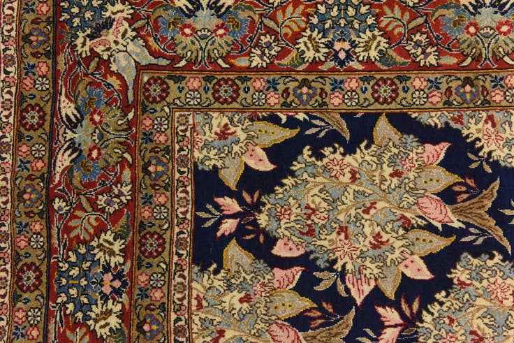 Detailansicht von 215cm x 325cm Handgeknüpft Kashan Persisch Teppich
