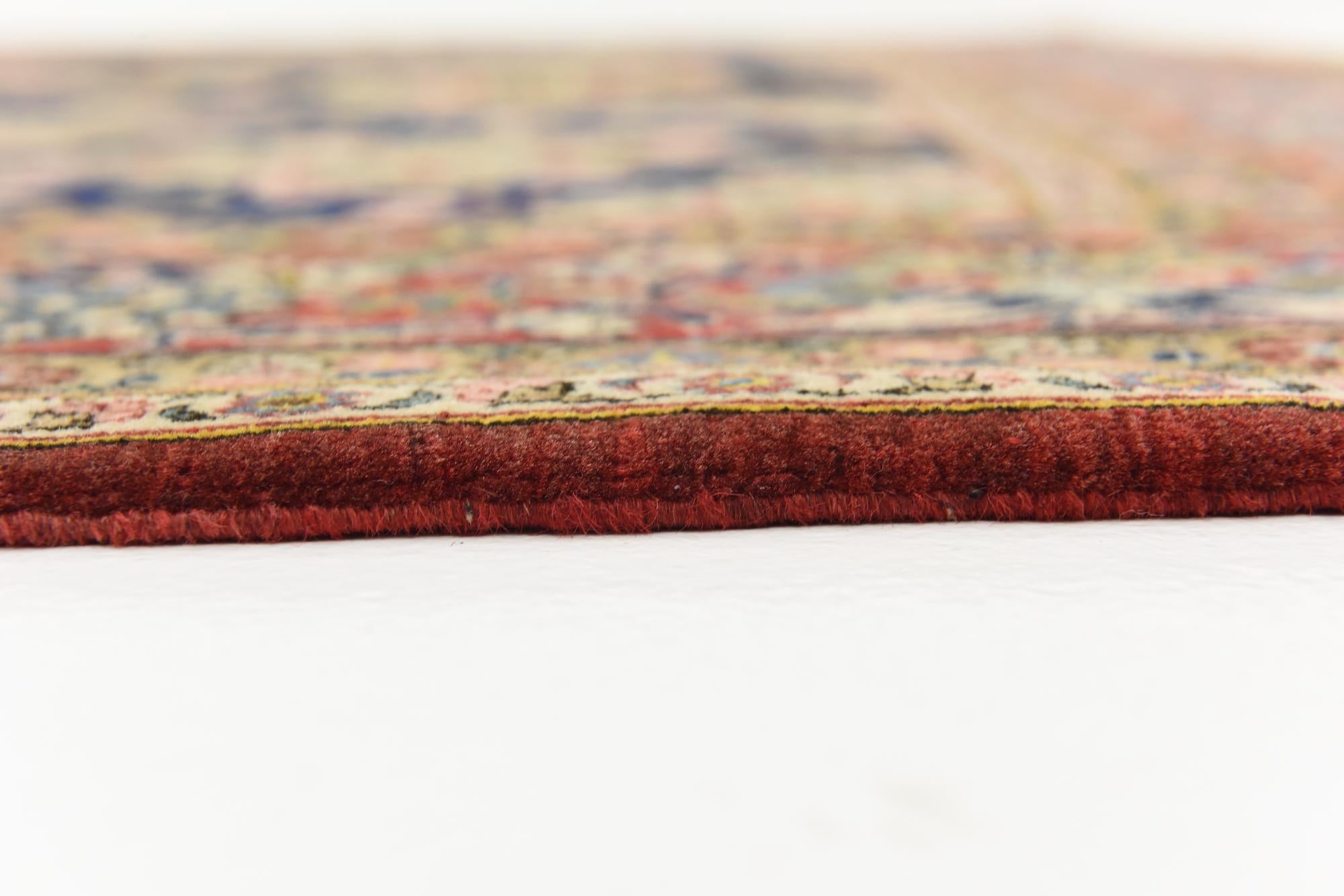 7' x 10' 8 Hand Knotted Kashan Persian Rug