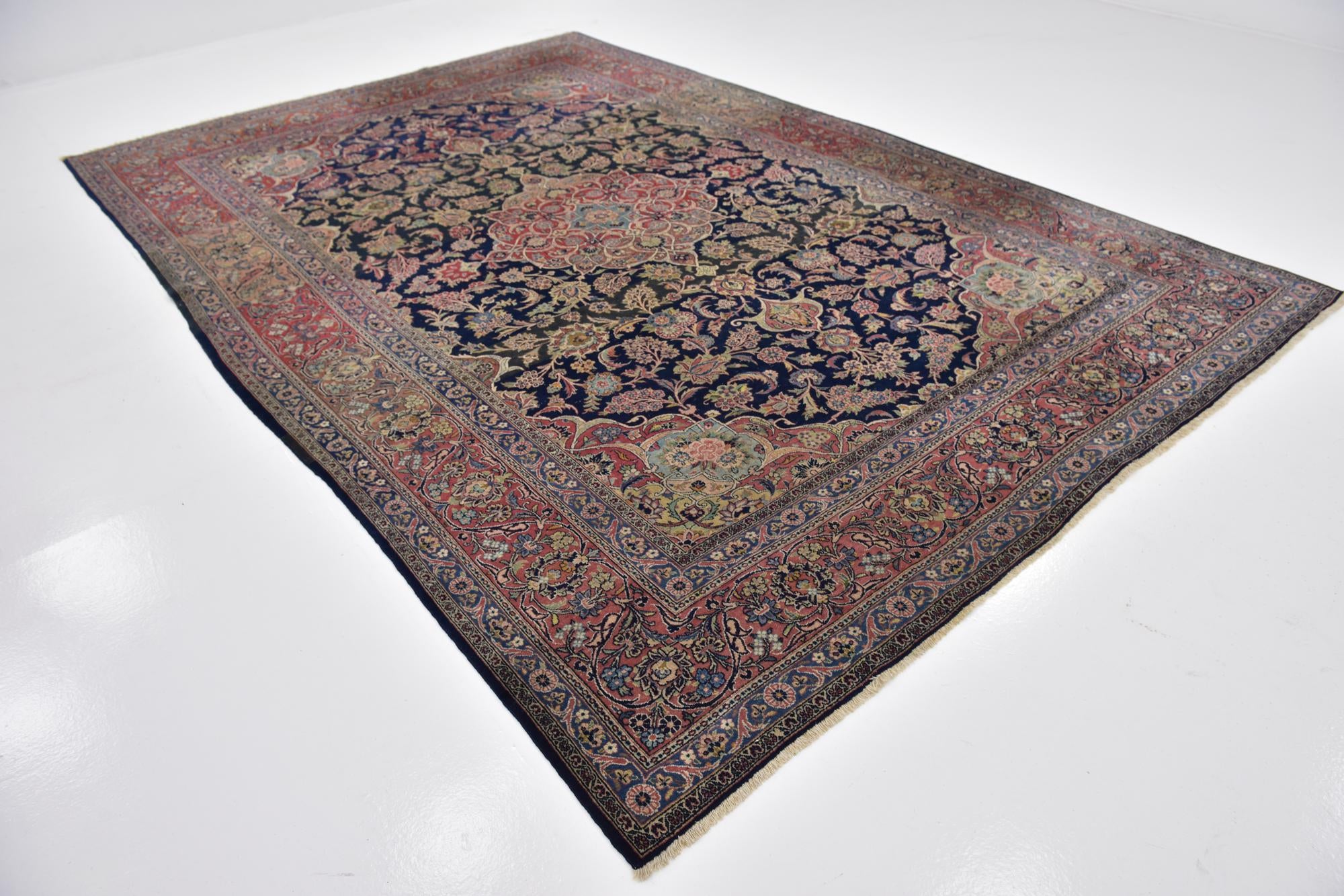 235cm x 355cm anudado a mano Kashan Alfombra Persa
