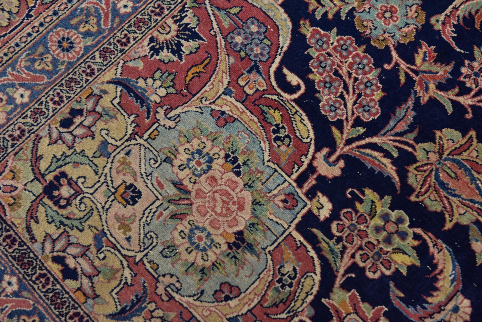 235cm x 355cm anudado a mano Kashan Alfombra Persa