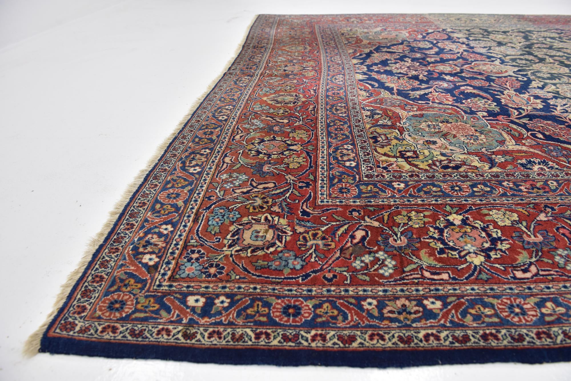 235cm x 355cm anudado a mano Kashan Alfombra Persa