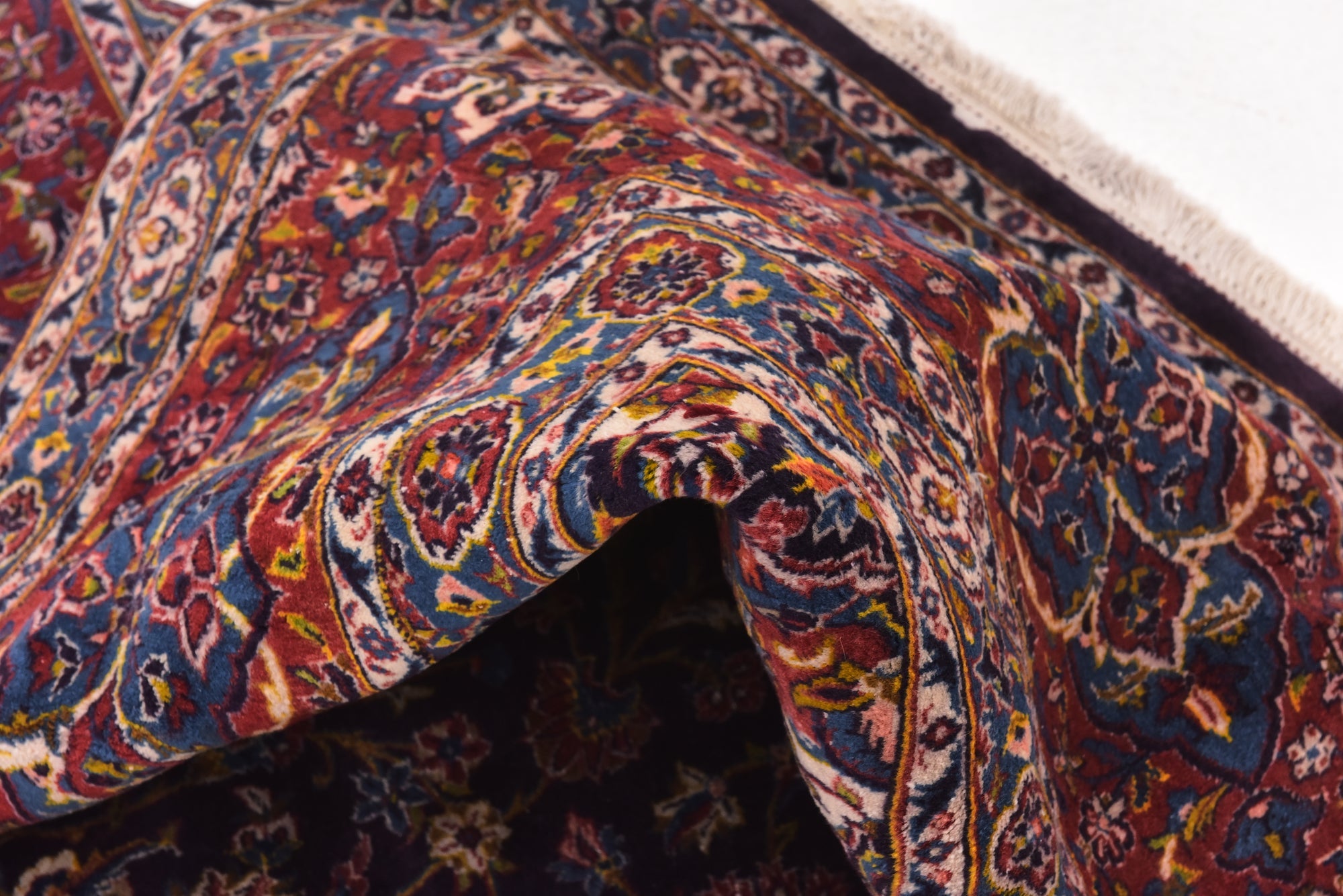8' 5 x 13' 2 Hand Knotted Kashan Persian Wool Rug