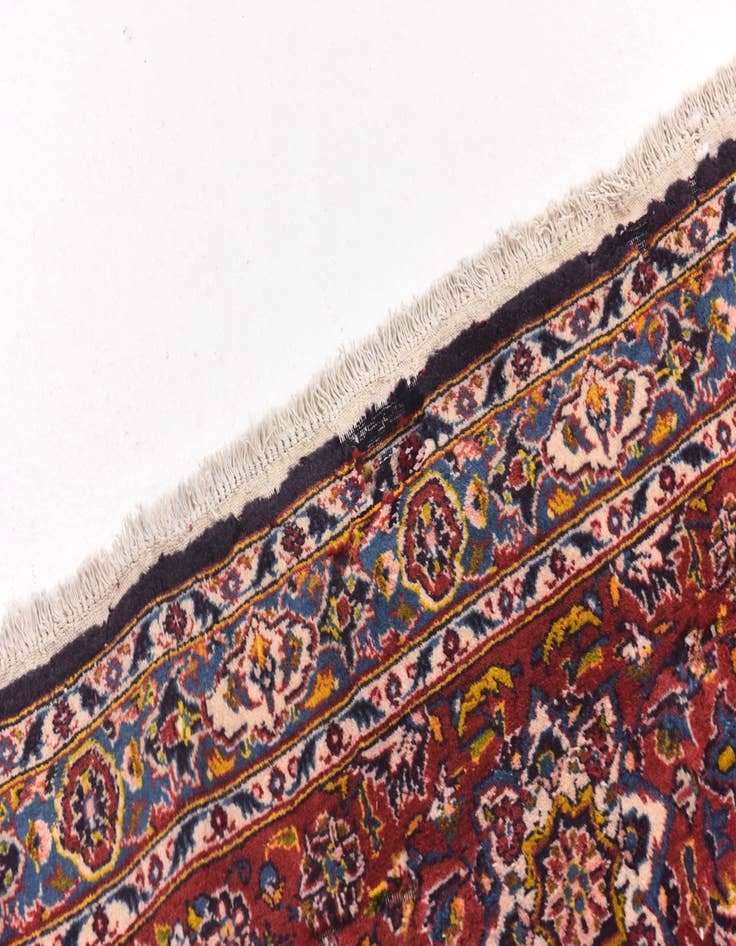 Detail image of 8' 5 x 13' 2 Hand Knotted Kashan Persian Wool Rug