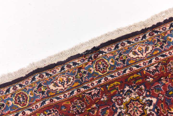 8' 5 x 13' 2 Hand Knotted Kashan Persian Wool Rug