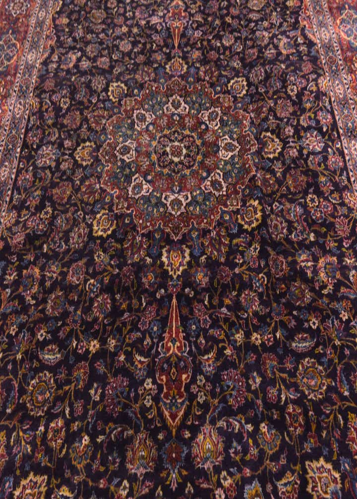 8' 5 x 13' 2 Hand Knotted Kashan Persian Wool Rug
