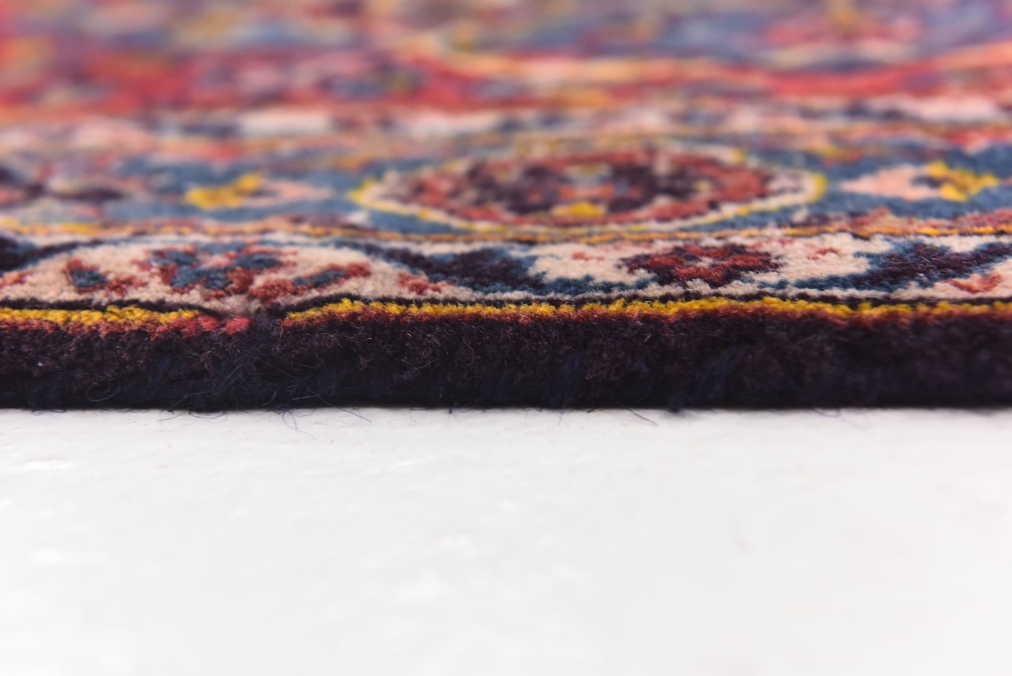 8' 5 x 13' 2 Hand Knotted Kashan Persian Wool Rug