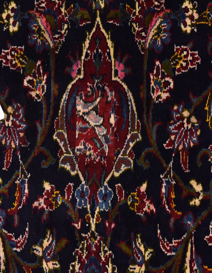 Detail image of 9' 9 x 12' 9 Hand Knotted Kashan Persian Wool Rug