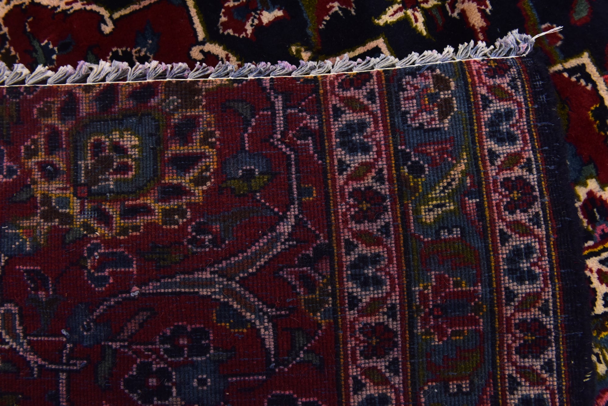 9' 9 x 12' 9 Hand Knotted Kashan Persian Wool Rug