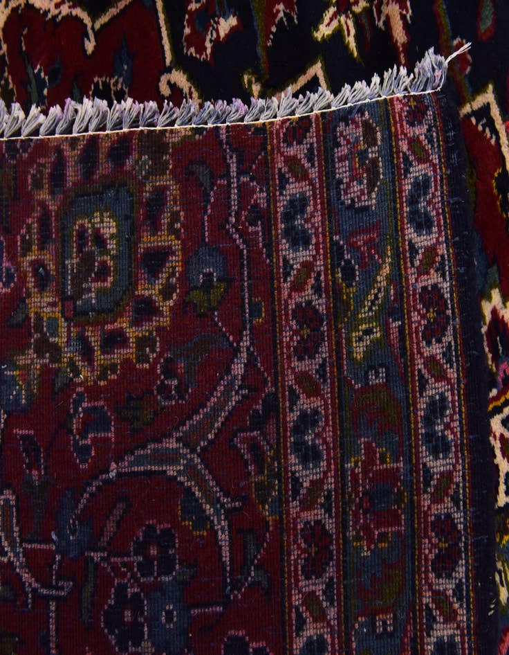 Detail image of 9' 9 x 12' 9 Hand Knotted Kashan Persian Wool Rug