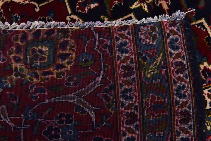 9' 9 x 12' 9 Hand Knotted Kashan Persian Wool Rug