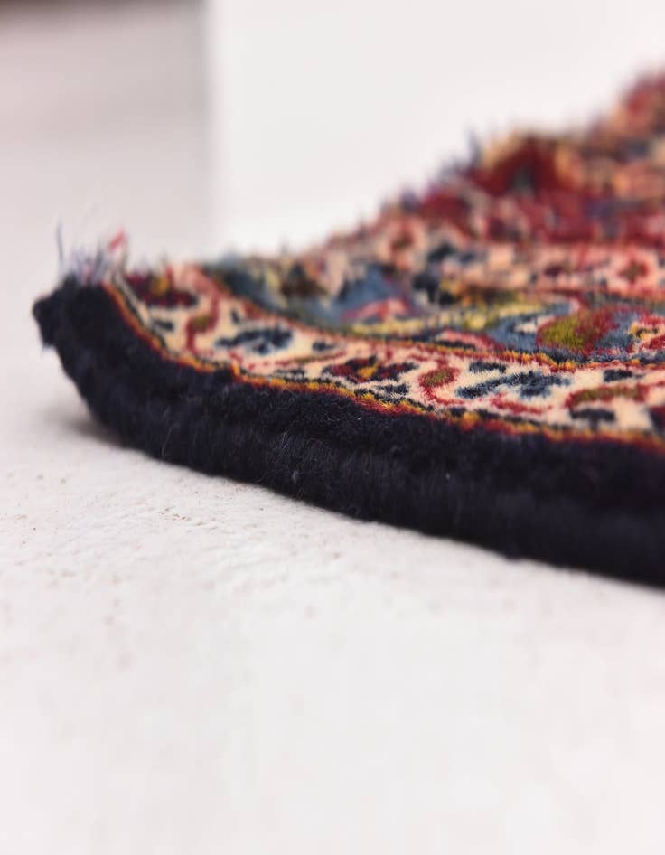 Detail image of 9' 9 x 12' 9 Hand Knotted Kashan Persian Wool Rug