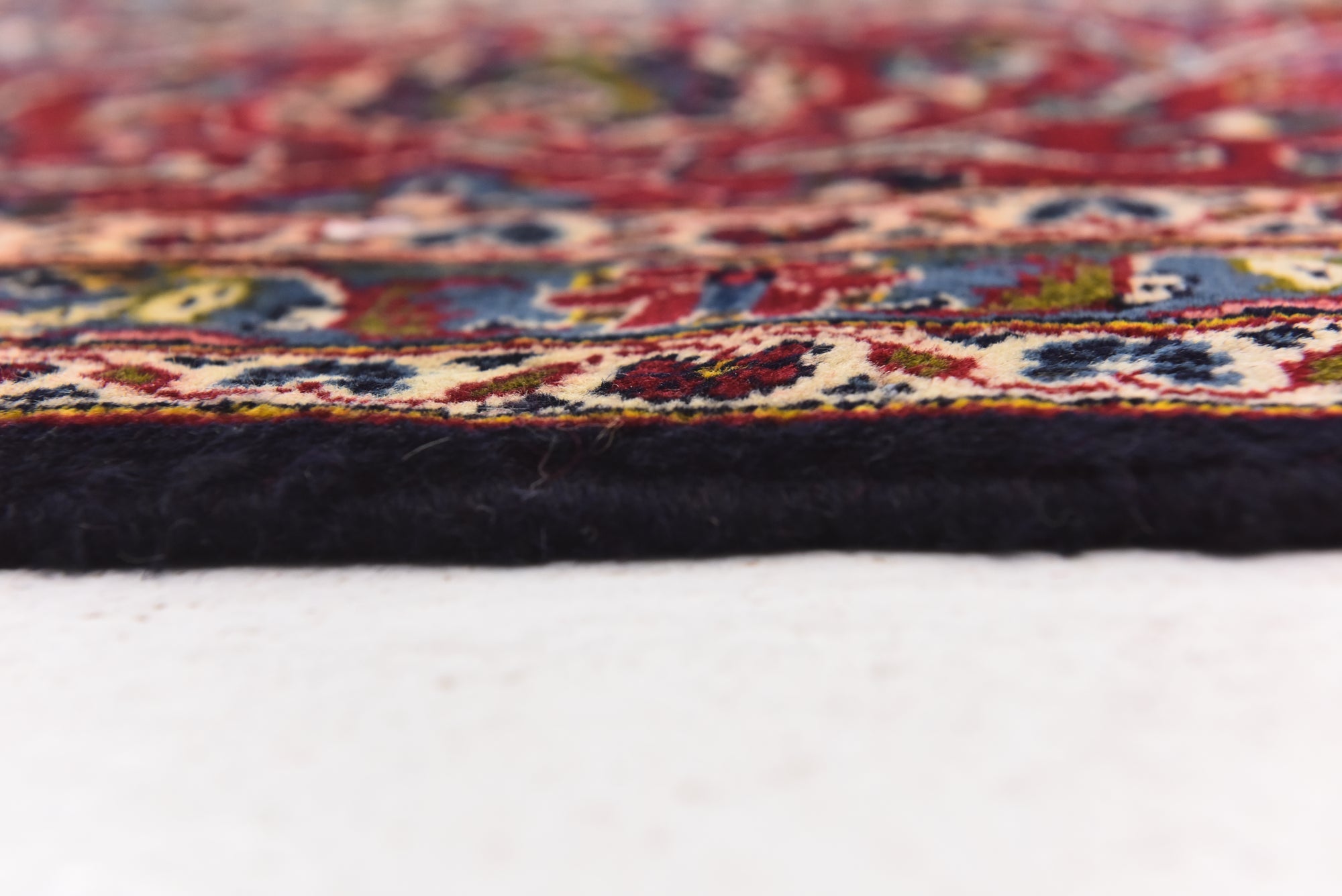 9' 9 x 12' 9 Hand Knotted Kashan Persian Wool Rug