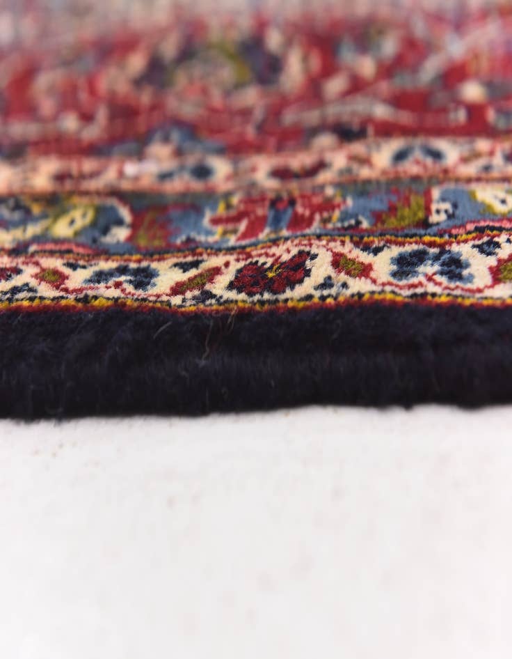 Detail image of 9' 9 x 12' 9 Hand Knotted Kashan Persian Wool Rug
