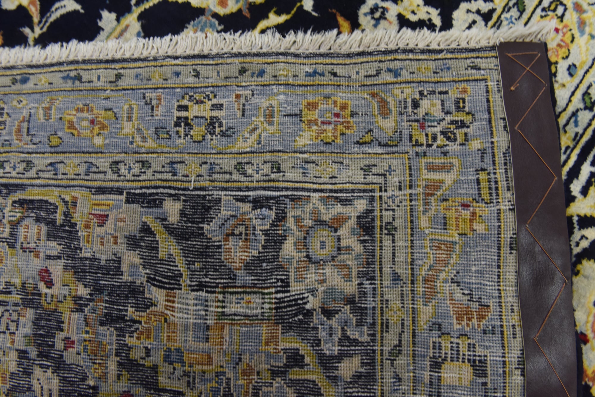 8' 9 x 12' 5 Hand Knotted Kashan Persian Wool Rug